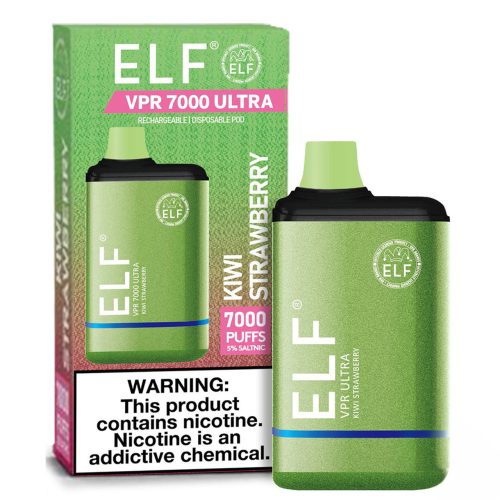 ELF VPR ULTRA 7000 PUFFS DISPOSABLE 7K 5% - Kiwi Strawberry