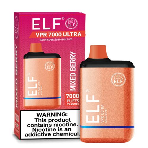 ELF VPR ULTRA 7000 PUFFS DISPOSABLE 7K 5% - Mixed Berry