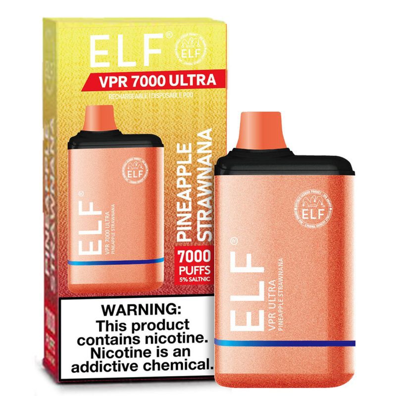 ELF VPR ULTRA 7000 PUFFS DISPOSABLE 7K 5% - Pineapple Strawnana