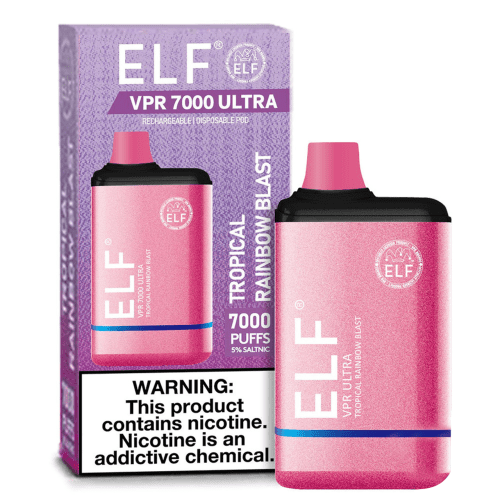 ELF VPR ULTRA 7000 PUFFS DISPOSABLE 7K 5% - Tropical Rainbow Blast