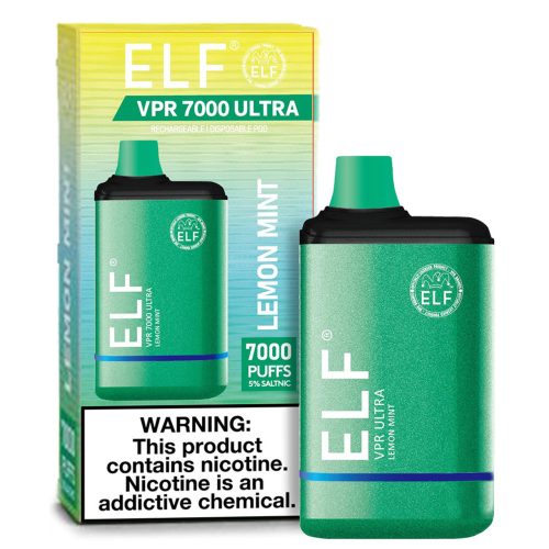 ELF VPR ULTRA 7000 PUFFS DISPOSABLE 7K 5% - Lemon Mint