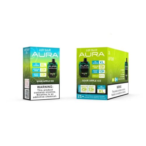 Air Bar AURA 25K Disposable - Sour Apple Ice 