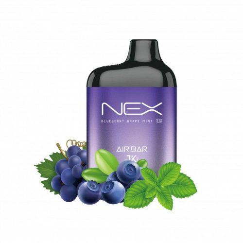 Air Bar NEX 6500 Puffs Disposable Vape-BLUEBERRY GRAPE MINT