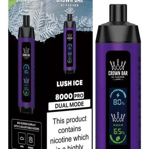 Al Fakher Crown Bar PRO 8000 Puffs - Lush Ice 