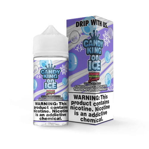 Candy King On Ice E-Liquid 100ML Strawberry Watermelon Bubblegum On Ice