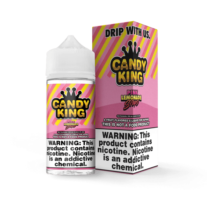 Candy King E-Liquid 100ML PINK LEMONADE STRIPS