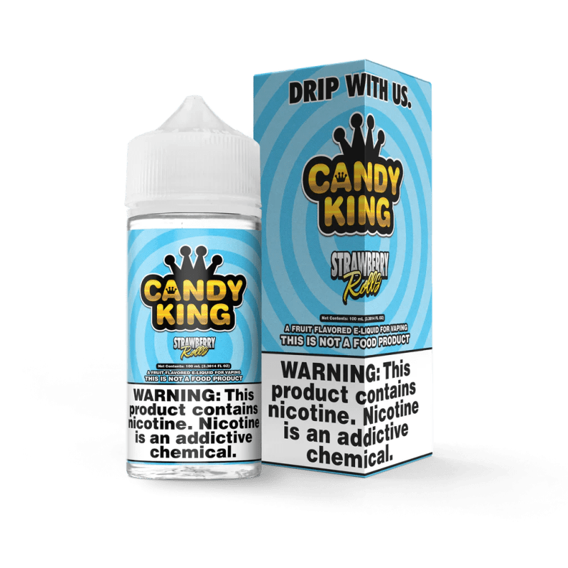 Candy King E-Liquid 100ML STRAWBERRY ROLLS