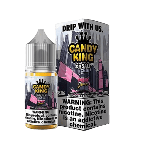 Candy King On Salt ICED Nicotine Salt E Liquid 30ML Pink Squares 66965 PhotoRoom.png PhotoRoom 1