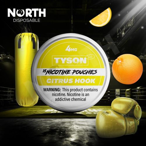 TYSON 2.0 Nicotine Pouches - Citrus Hook 4mg