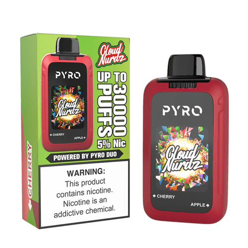 Cloud Nurdz X Pyro Duo 30K - Cherry + Apple 