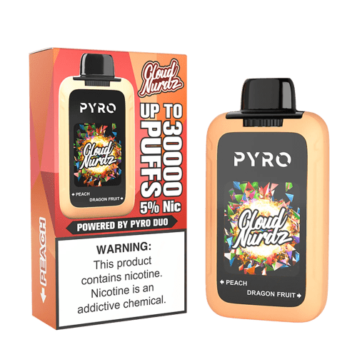 Cloud Nurdz X Pyro Duo 30K - Peach + Dragon Fruit 