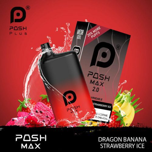 POSH MAX 2.0 5200 DISPOSABLE-DRAGON BANANA STRAWBERRY ICE