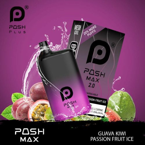 POSH MAX 2.0 5200 DISPOSABLE-GUAVA KIWI PASSION FRUIT ICE