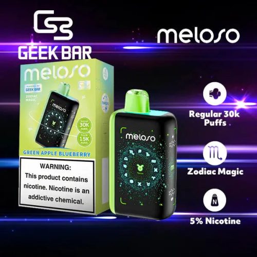 Geek Bar Meloso 30K Disposable - Green Apple Blueberry (Taurus)