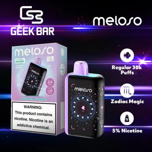 Geek Bar Meloso 30K Disposable - Summer Grape (Leo)