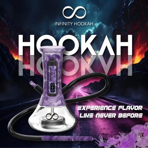 DKHANN INFINITY PORTABLE HOOKAH KIT (FREE DKHANN VAPE) - Purple 