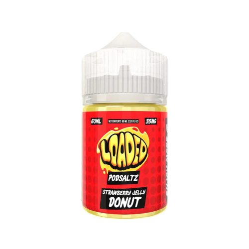 Loaded Podsaltz Nicotine E-Liquid By Ruthless 60ML - Strawberry Jelly Donut 