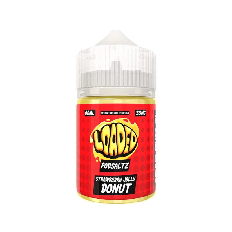 Loaded Podsaltz Nicotine E-Liquid By Ruthless 60ML - Strawberry Jelly Donut