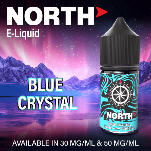 North Eliquid Flavor Image blue crystal Camera