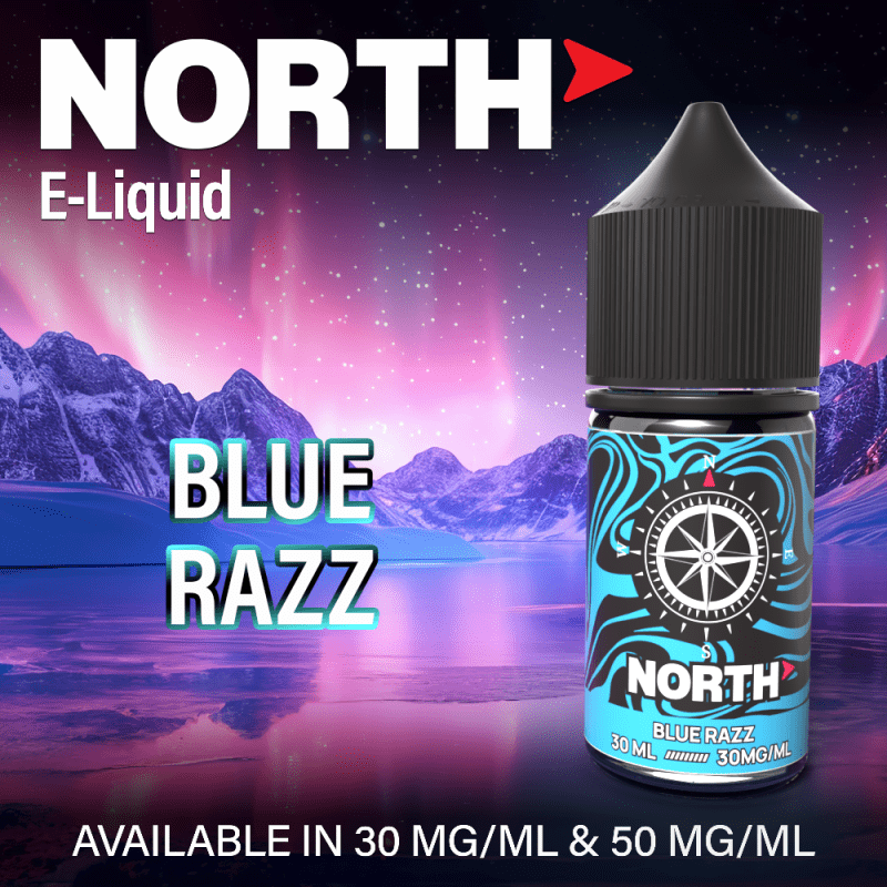 North Eliquid Flavor Image bluerazz Camera