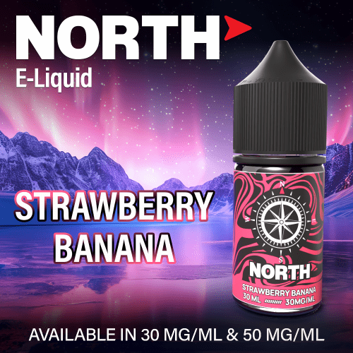 North Eliquid Flavor Image strawberry banana Camera