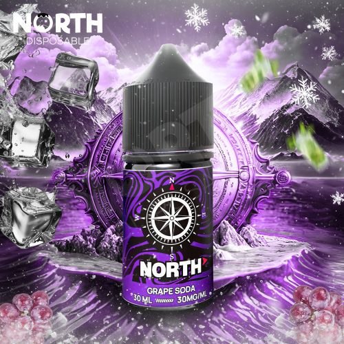 North Nicotine Salt E-Liquid 30ML - Grape Soda