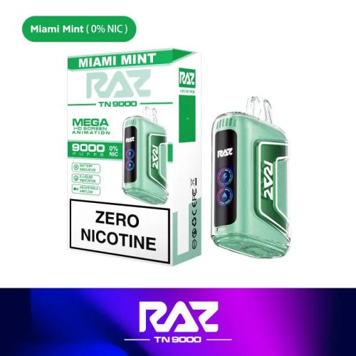 RAZ TN9000 Disposable Vape 0% Geek Vape - Miami Mint 