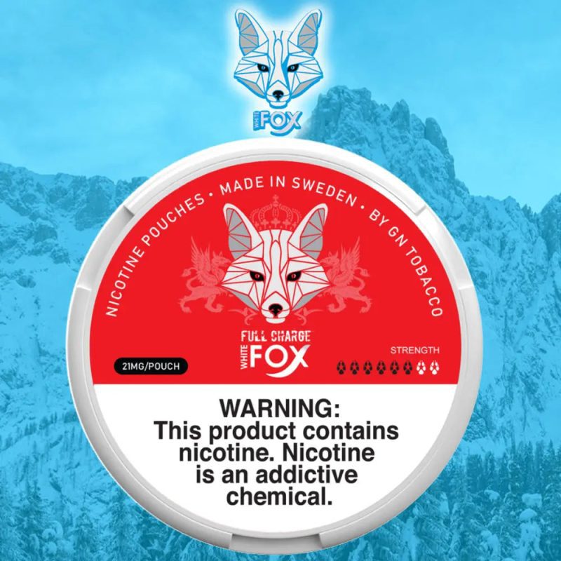 WHITE FOX NICOTINE POUCHES FULL CHARGE 20MG WHITE FOX 237558799