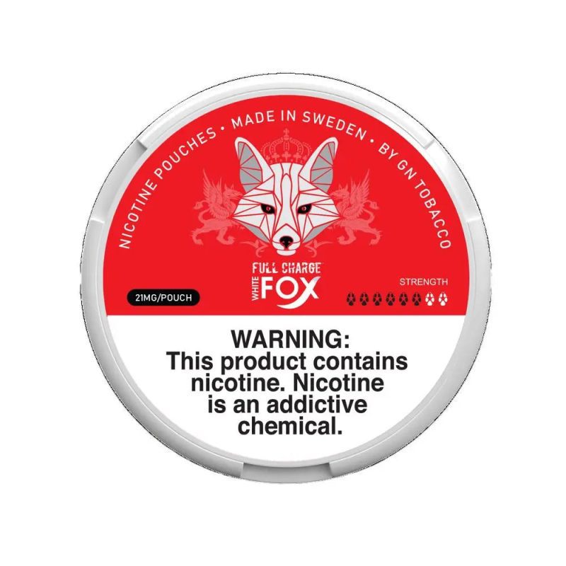 WHITE FOX NICOTINE POUCHES FULL CHARGE 20MG WHITE FOX 237572796