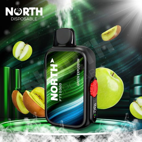 North FT12000 15ML 12000 Puffs Disposable - Green Explosion