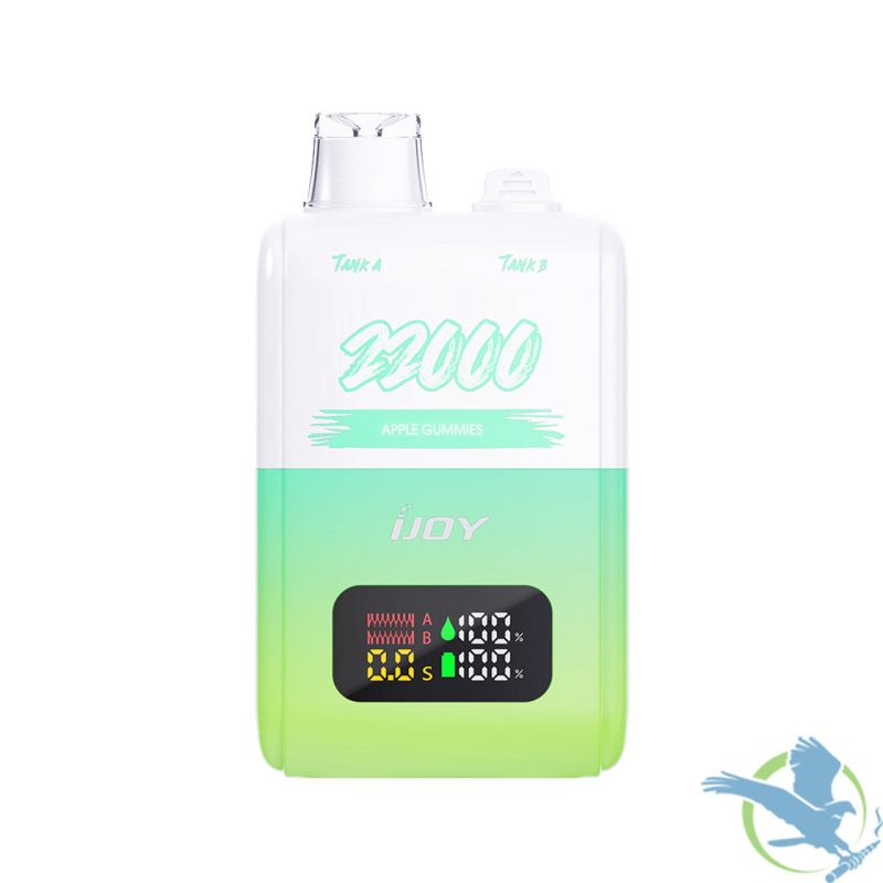 iJoy SD22000 22K Puffs 30ML Disposable With Double Tank LED Screen Display of 5 apple gummies wholesale 31666