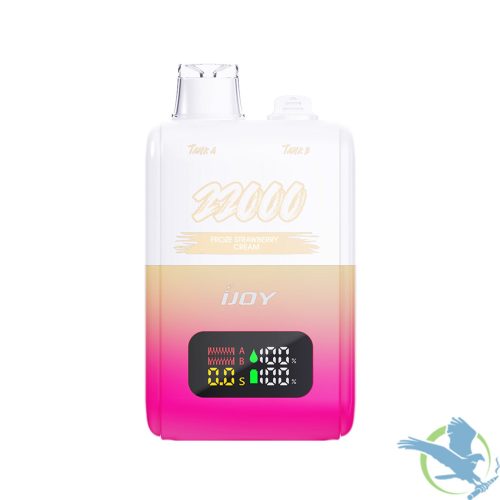 iJoy SD22000 22K Puffs 30ML Disposable With Double Tank LED Screen Display of 5 froze strawberry cream wholesale 45193