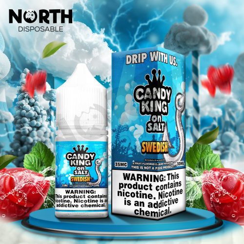 Candy King On Salt Nicotine Salt E-Liquid 30ML - Swedish 